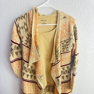 Western Aztec Cardigan – Active Design Los Angeles – Open Front Boho Style